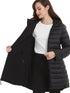 Damen Leichte Wendbare Pufferjacke – Warmes Steppdesign mit Kapuze für den Winter